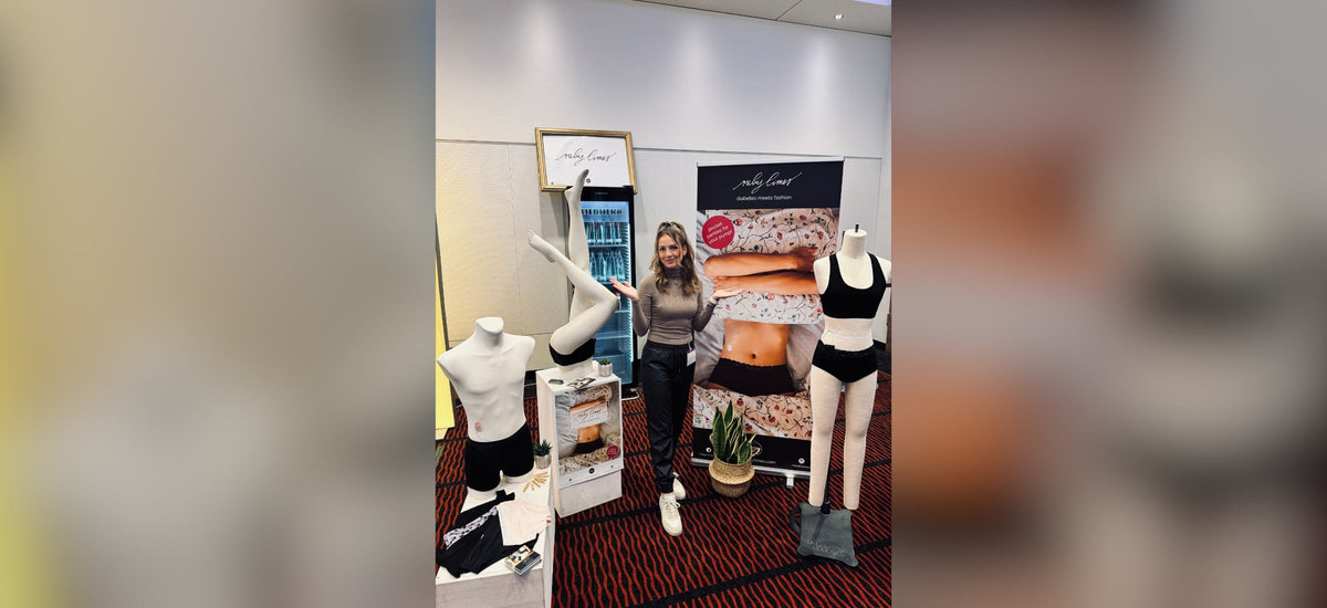 Kathi at the rubylimes stand at Diatec 2025 in Berlin