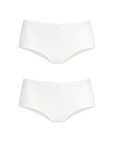 White Briolette Duo - right side pocket