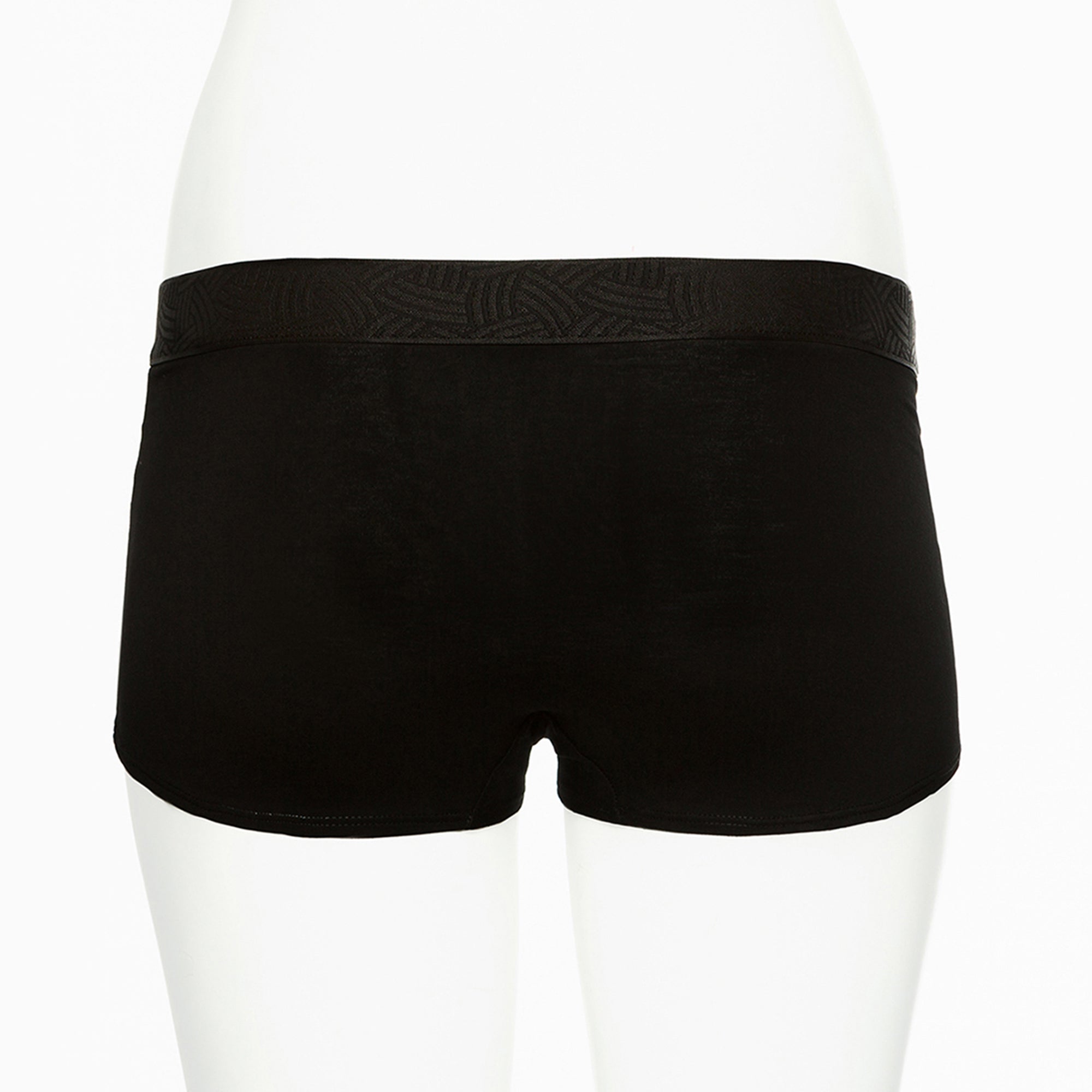 Ruby Limes insulin pump sports panty in black back view